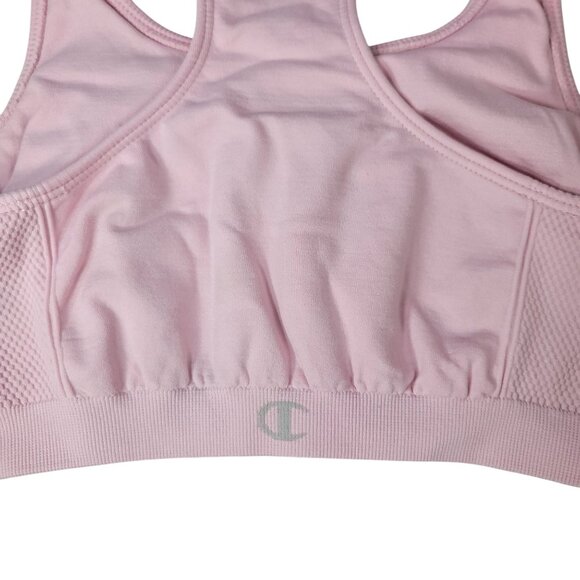 Champion Wireless Sports Bra Pink Medium Unpad Racerback Pullover Full AF5001 - Picture 5 of 9